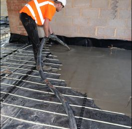 Applying New Floor Screed: Click Here To View Larger Image
